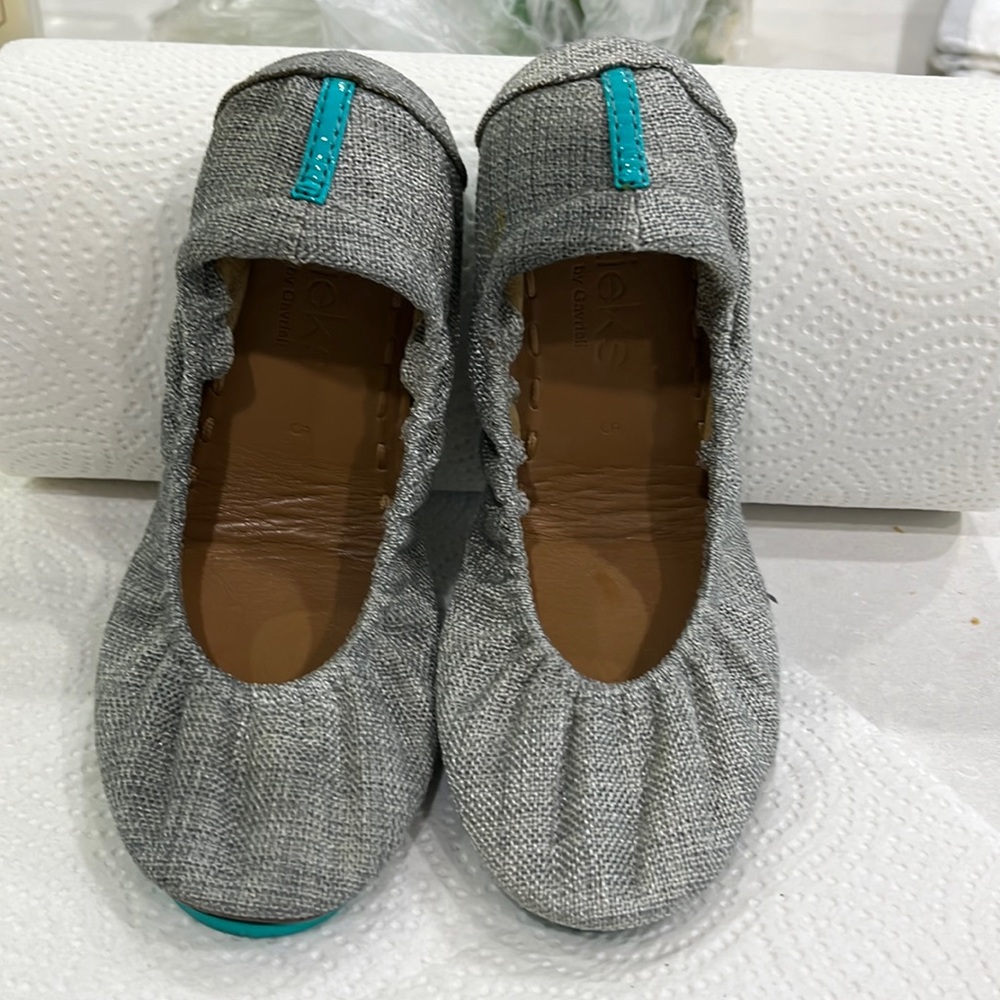 Tieks Silver Lake Size 5- barely worn